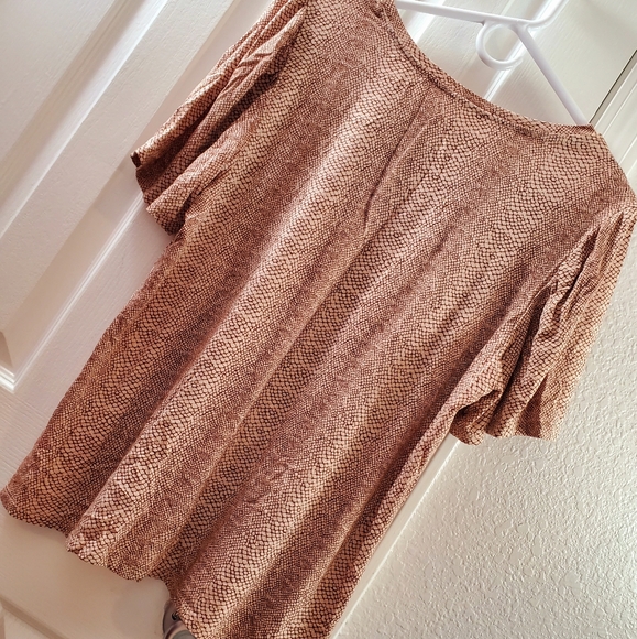 Free People Snake Skin Blouse - Picture 5 of 9